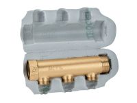 CALEFFI Распределительный коллектор d11/4" х 3 х 3/4" С с изоляцией (650732)