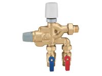 CALEFFI Мультифункциональный модуль водоснабжения с термосмесителем LEGIOFLOW® d3/4". (600502)