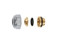 CALEFFI Гайка с ниппелем хромированная М23 х 1,5 х 16 мм (медь) (437016)