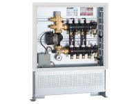 CALEFFI Коллектор из технополимера в шкафу с насосом UPS 25-60 d3/4" С x 5 x 3/4" С 6 bar (1825E1)