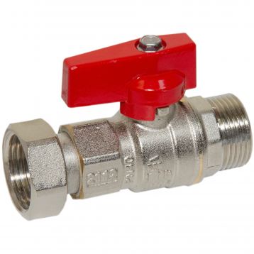Bianchi Кран прямий d3/4" З х 3/4" В з накидною гайкою (red/червоний) (528M05050F)
