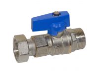 Bianchi Кран прямой d3/4" С х 3/4" В с накидной гайкой (blue/синий) (528M05050E)