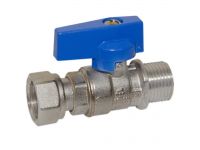 Bianchi Кран прямой d1/2" С х 1/2" В с накидной гайкой (blue/синий) (528M04040E)