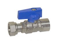 Bianchi Кран прямой d1/2" В х 1/2" В с накидной гайкой (blue/синий) (528004040E)