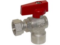 Bianchi Кран угловой d1/2" В х 1/2" В с накидной гайкой (red/красный) (527004040F)