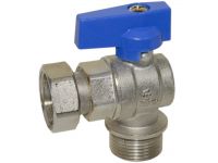 Bianchi Кран кутовий d3/4" З х 3/4" В з накидною гайкою (blue/синій) (526005050E)