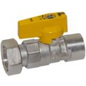 Bianchi Кран (газ) прямий d1/2" В х 3/4" В (накидка гайка) (528004050G)