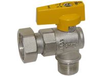 Bianchi Кран газовий кутовий d1/2" З х 3/4" В (накидка гайка) (526004050G)