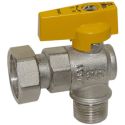 Bianchi Кран газовий кутовий d1/2" З х 3/4" В (накидка гайка) (526004050G)