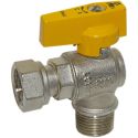Bianchi Кран газовий кутовий d1/2" З х 1/2" В (накидка гайка) (526004040G)