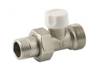 Bianchi Кран радіаторний відсікаючий d1/2"х3/4"E (євроконус) прямий (414DE00400)