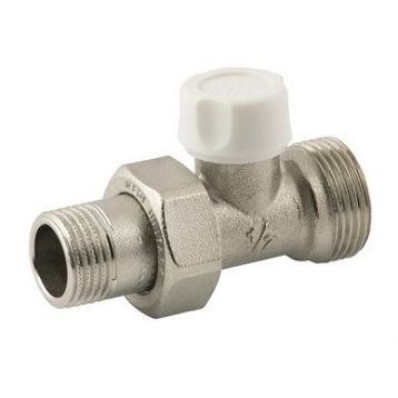 Bianchi Кран радіаторний відсікаючий d1/2"х3/4"E (євроконус) прямий (414DE00400)