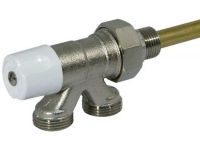 Bianchi Кран нижнего подключения алюминиевого радиатора + трубка d1/2" (3850000400)