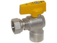 Bianchi Кран газовий кутовий d1/2" В х 1/2" В (накидка гайка) (527004040G)