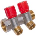 Bianchi Коллектор с вентилями d3/4" х 2 х 1/2" УР хром (red/красный) I-36 мм (202B05040A)