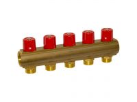 Bianchi Коллектор с вентилями d1" х 6 х 3/4" НР (red/красный) I-50 мм (236E06050A)