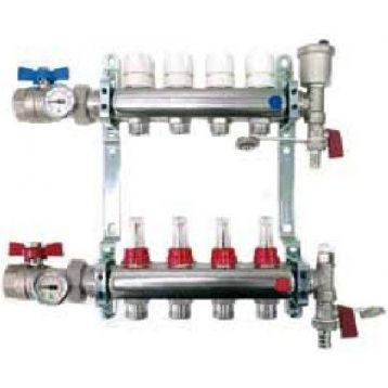 Bianchi Колектор (НЕРЖАВІЙКА) в зборі з витратомірами d1" x 7 x 3/4" ЗР L-541 мм (A347A6050A)