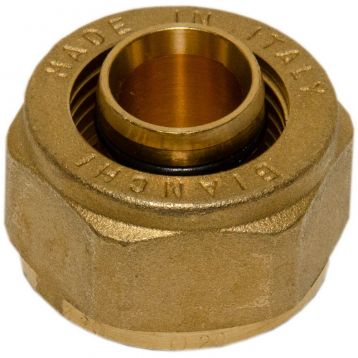 Bianchi Гайка с ниппелем d20 х 2,0 х 3/4" (м.п.) латунная (219E00050A)