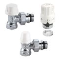 Комплект угловых радиаторных кранов 1/2" с термостатом Caleffi (4220402)