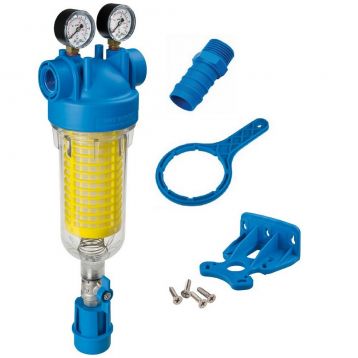 Atlas Filtri HYDRA OT 1" + картридж RLH 90 mcr (латунь) + два манометры (RA6000112)