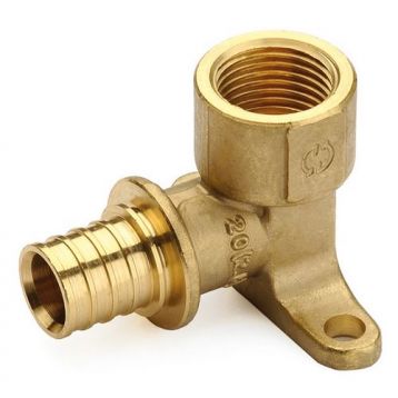 3400.23 Коліно настінне Ø16 x 1/2" ВР H 40,5 мм (натяжна гільза) GENERAL FITTINGS