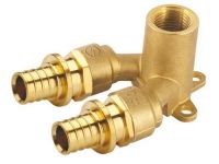 3400.34 Коліно настінне прохідне Ø16 x 1/2" ВР х Ø16 (натяжна гільза) GENERAL FITTINGS