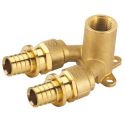 Колено настенное проходное General Fittings Ø16 x 1/2" ВР х General Fittings Ø16 (натяжная гильза) (340034H160416A)