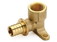 Коліно настінне General Fittings Ø25 x 3/4" ВР H 46,5 мм (натяжна гільза) (340023H052535A)