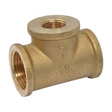 Pattaroni Трійник редукційний латунний d1" x 1/2" x 1" ВВВ (F131R002)