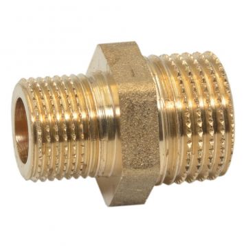 Pattaroni Ніпель редукційний латунний d3/8" х 1/2" ЗЗ (F591R003)