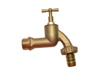 Кран поливочний вентильный с штуцером Bonomi 3/4" латунь матовой (35701006)