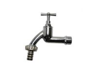 Кран поливочний вентильный с штуцером Bonomi 1/2" хром (35701304)