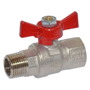 Кран-S шаровой усиленный Bonomi MISSOURI 1/2" ВН "бабочка" (79570004)