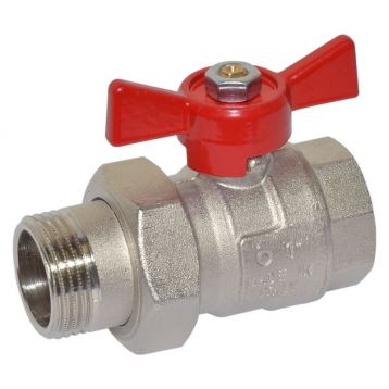 Кран-американка шаровой Bonomi TAMIGI 1" red (76500008R)