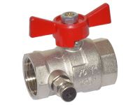 Кран шаровой Bonomi TAMIGI 1" ВВ со спускником "бабочка" (76170008R) Bonomi - 1