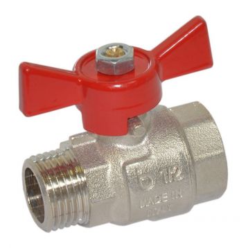 Кран шаровой Bonomi TAMIGI 1/2" ВН "бабочка" (76070004R)