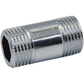 Pattaroni Довгий ніпель (хром) d1/2" x 40 мм (шестигранник) (F205CR002) Pattaroni - 1