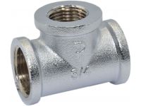 Pattaroni Трійник редукційний (хром) d3/4" x 1/2" x 3/4" ВВВ (F131CR001) Pattaroni - 1