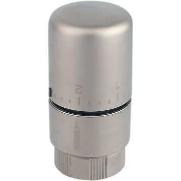 Термостатическая латунная головка (жидкостный сенсор) Carlo Poletti SATIN NICKEL M30 x 1,5 (A40900L)