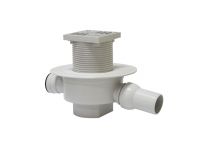 Трап горизонтальний поворотний з "сухим затвором" (кулька) REDI s.p.a. INOX Ø50 х 100 мм (E2SE5AI)