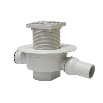 Трап горизонтальный поворотный с "сухим затвором" (шарик) REDI s.p.a. INOX Ø50 х 100 мм (E2SE5AI)