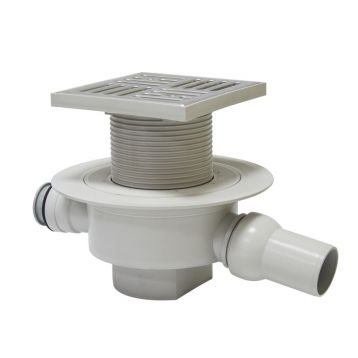 Трап горизонтальний поворотний з "сухим затвором" (кулька) REDI s.p.a. INOX Ø50 х 150 мм (E2SE8AI)