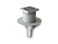 Трап вертикальний поворотний без гідрозатвору нержавіючий REDI s.p.a. INOX Ø50 х 100 мм (E7810AI)