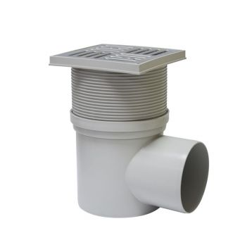 Трап горизонтальний високий нержавіючий REDI s.p.a. INOX Ø110 х 150 мм (EAL44AI)