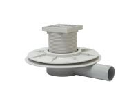 Трап горизонтальний з фланцем з "сухим затвором" (кулька) REDI s.p.a. INOX Ø50 х 100 мм (EAS15AI)