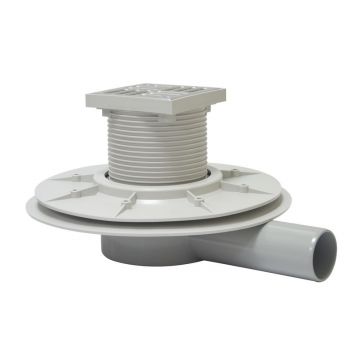 Трап горизонтальный с фланцем с "сухим затвором" (шарик) REDI s.p.a. INOX Ø50 х 100 мм (EAS15AI)