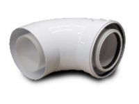 Коліно коаксіальне 90 град. для конденсаційного котла d110/160 PP-R (TR.11/16-90)