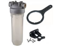 Фільтр-колба Atlas Filtri DP MONO BG SANIC (сіра) Ø1/4" IN (пластик) 10" 45°C 8 bar (SA1380106)