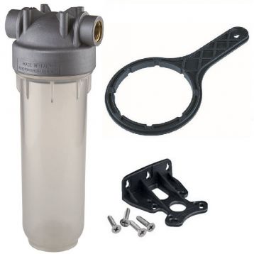 Фільтр-колба Atlas Filtri DP MONO BG SANIC (сіра) Ø1/4" IN (пластик) 10" 45°C 8 bar (SA1380106)