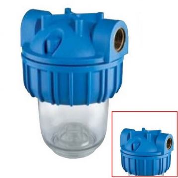 Фільтр-колба Atlas Filtri PLUS 3P 1/2" (латунь) 5" (medium) MFO SX TS 45°C 8 bar (RA107T111)